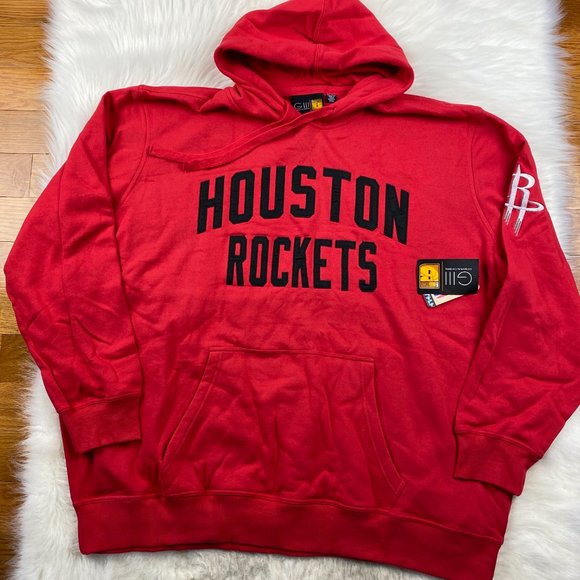 NBA Houston Rockets Embroidered Pullover Hoodie Red G-III Big Man Size 5XL - Picture 2 of 9